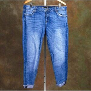 Kut from the Kloth Connie Ankle Stonewashed Skinny Jean 16 W